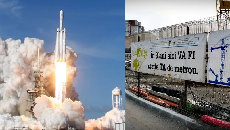 Cât a costat racheta Falcon Heavy? Metroul din Drumul Taberei este mai scump!