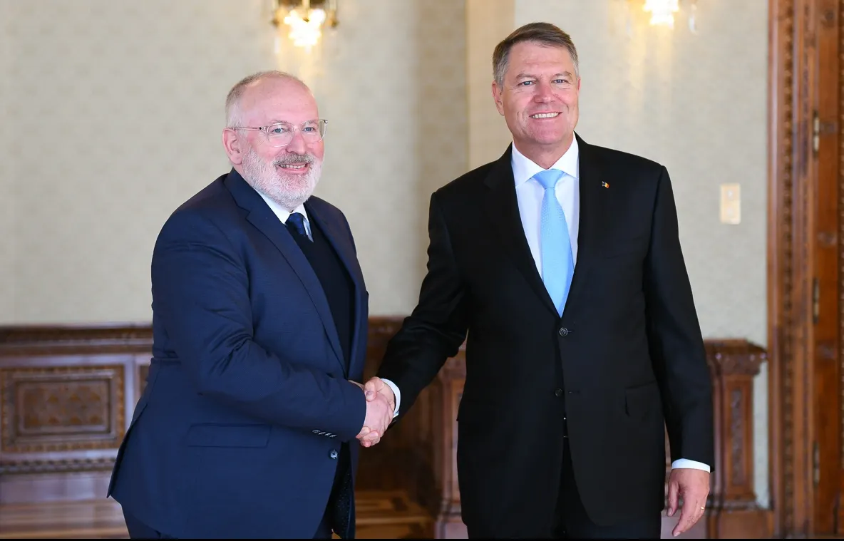 Klaus Iohannis, în întâlnirea cu Frans Timmermans: ”Eficiența DNA, de necontestat”