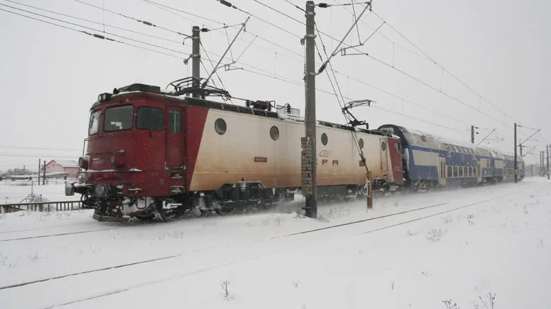 Trafic feroviar afectat, în urma prăbuşirii unui copac peste un stâlp de electricitate
