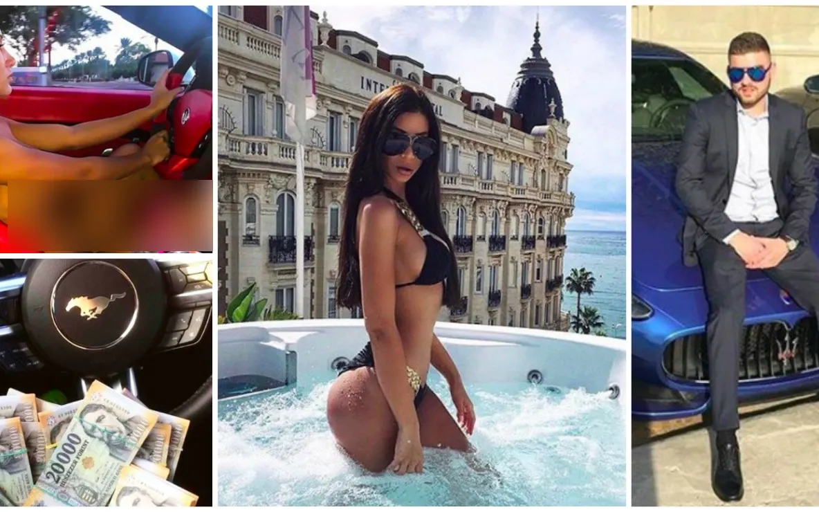 Puştii de bani gata din Budapesta. Fetele conduc goale bolizii şi se pozează pe aripile avioanelor