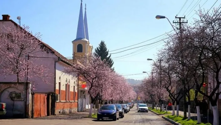 Strada înflorită care i-a fermecat pe români. Acesta e locul de poveste al amatorilor de selfie-uri