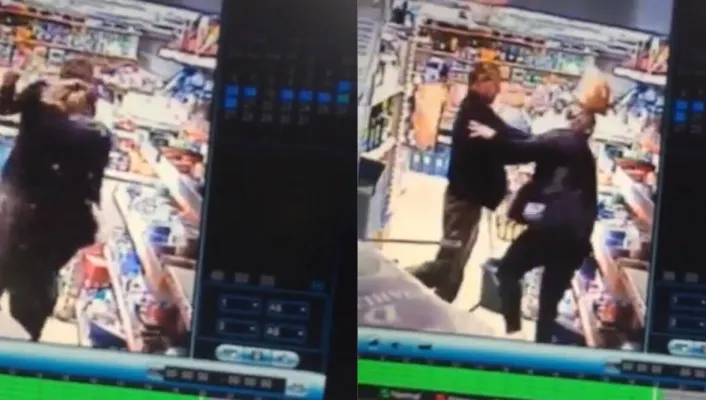 Atacată cu o sticlă şi lovită barbar. Dacă-l vedeţi. anunţati poliţia  