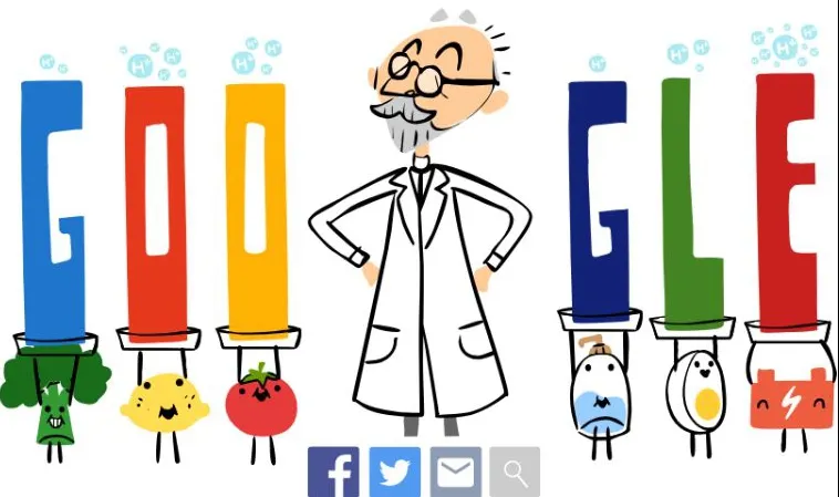 Google Doodle special - S. P. L. Sørensen. Ați reușit să terminați jocul de pe pagina de deschidere?