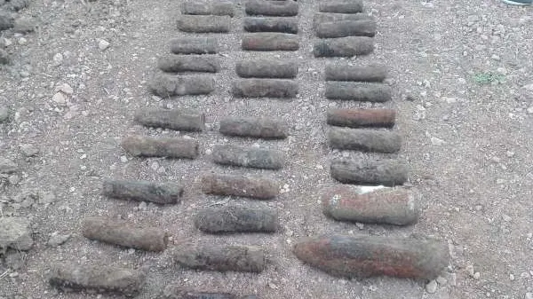Peste 200 de proiectile descoperite într-o localitate din judeţul Tulcea