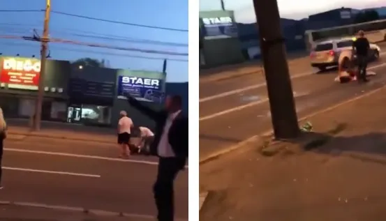 Scene de o violență extremă pe o stradă din Baia Mare: Trei tineri, bătuţi crunt