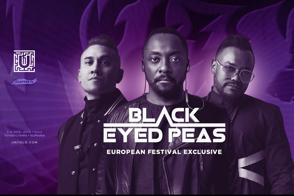 Black Eyed Peas – concert exclusiv în Europa, la Cluj, pe scena UNTOLD