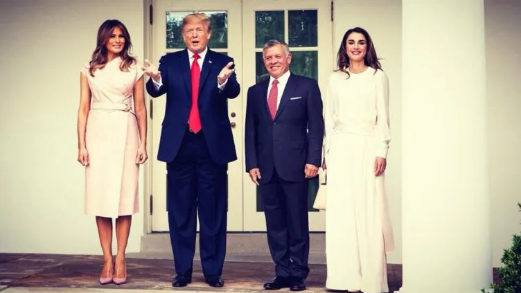 Regina Rania a Iordaniei și Melania Trump, „duel” stilistic la Casa Albă