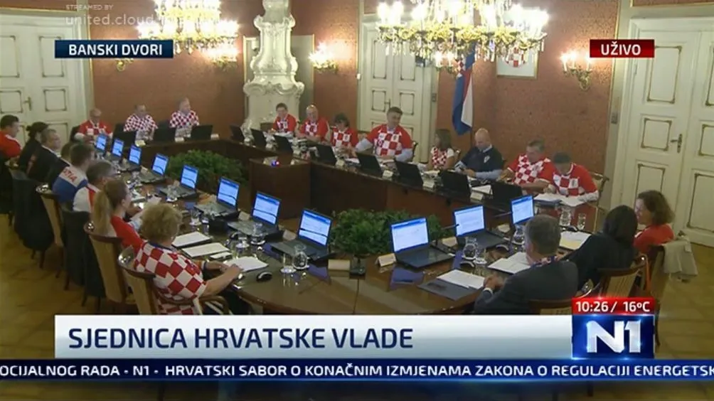 Imagine fabuloasă: Cum arată ședința de guvern din Croația după victoria cu Anglia