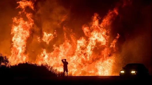 Incendiu California. 5 persoane au murit. Sute de case, distruse