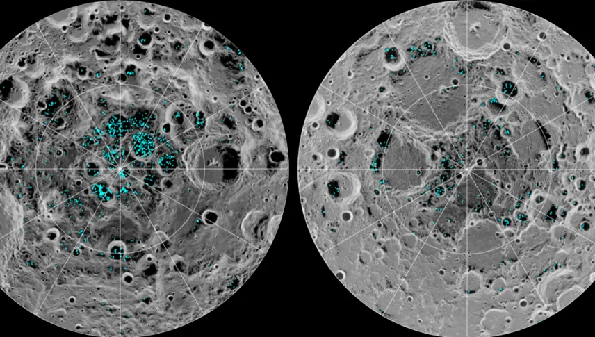 NASA anunță o descoperire majoră despre LUNĂ. Ce se află sub cei doi poli lunari   
