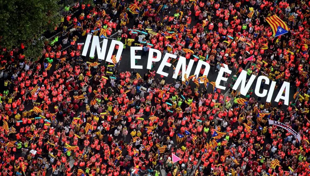Un milion de oameni în stradă la Barcelona pentru susținerea independenței Cataloniei