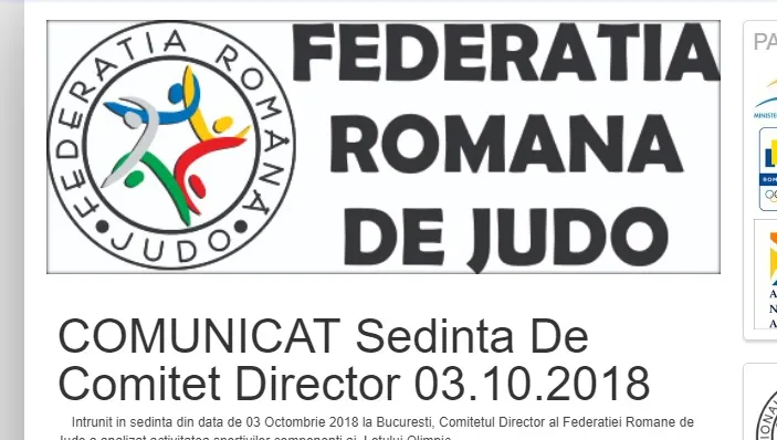 Decizia luată după rezultatele componenților Lotului Olimpic de Judo Masculin