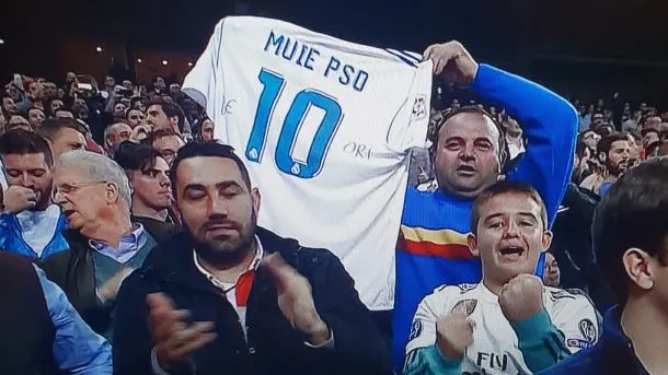 Povestea din spatele tricoului "M..E PSD", de pe Santiago Bernabeu