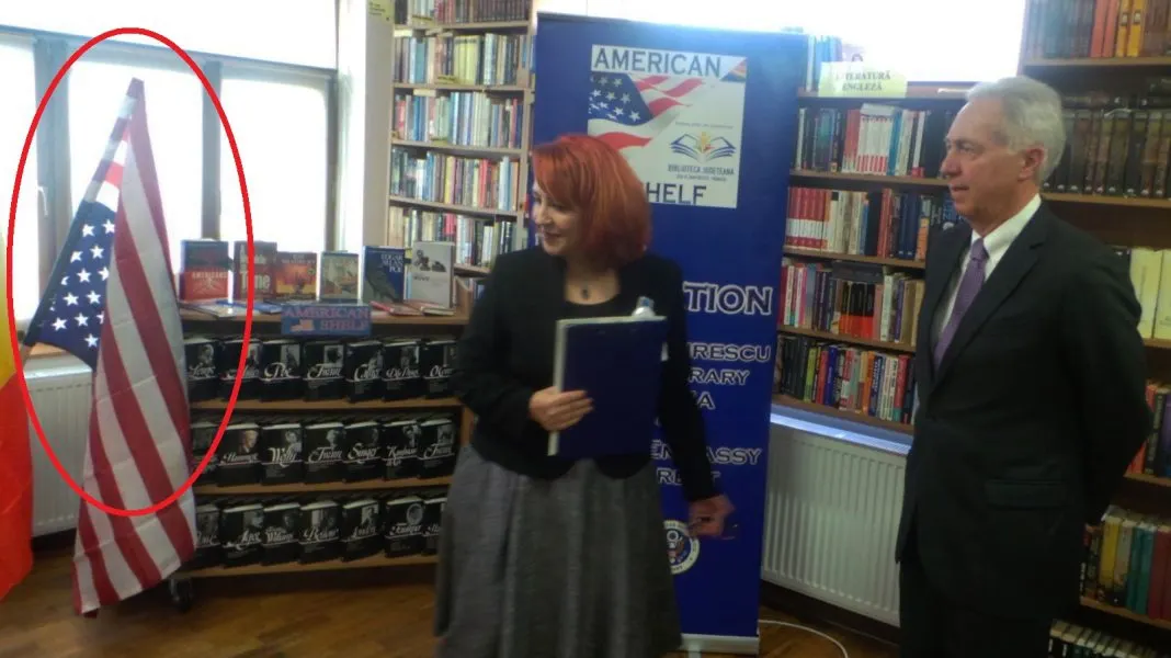 Ambasadorul Americii, primit cu steagul SUA pus invers (VIDEO)
