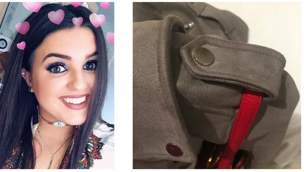 Bruneta a descoperit la ce este bună capsa de pe umăr