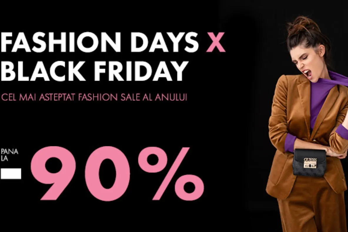 Black Friday a inceput la Fashion Days – Reducerile ajung chiar si la 90%