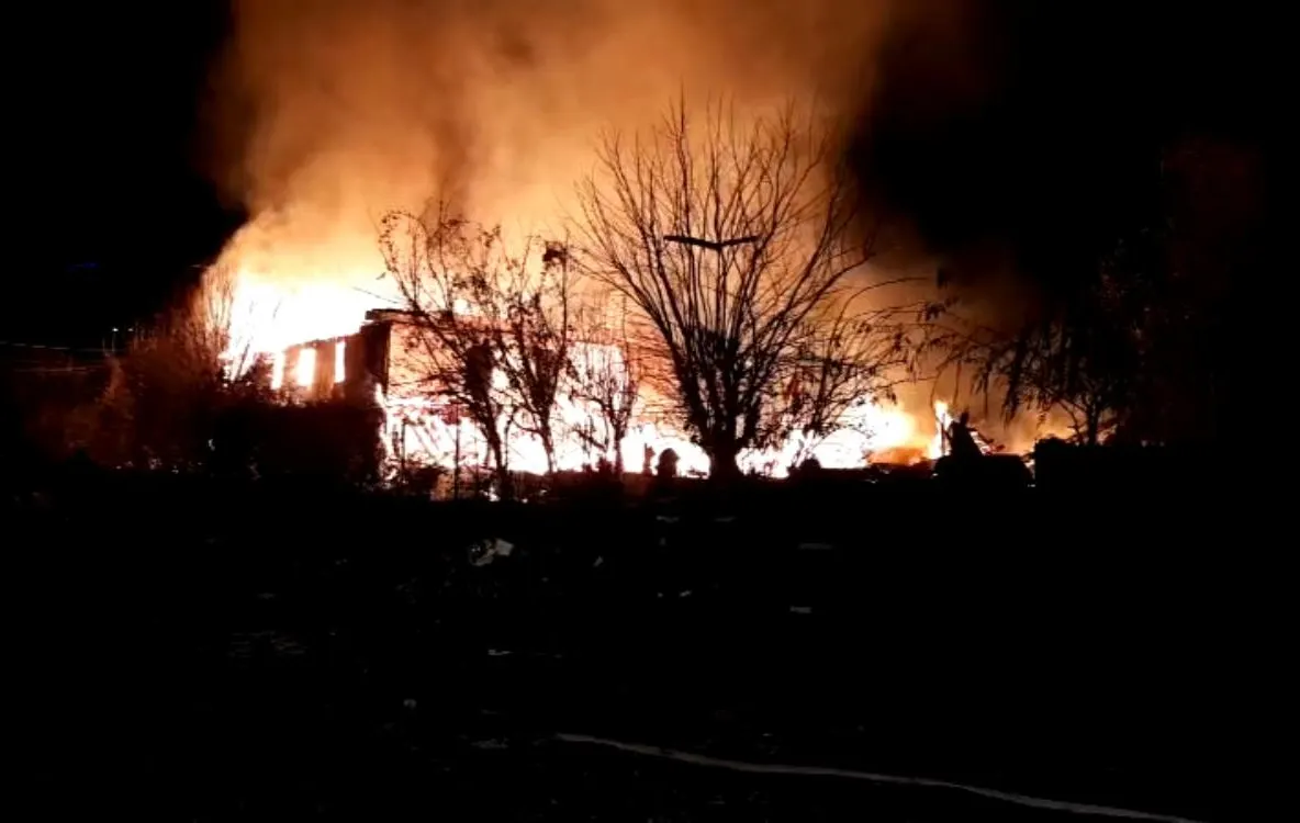 Incendiu puternic la Cernavodă. VIDEO