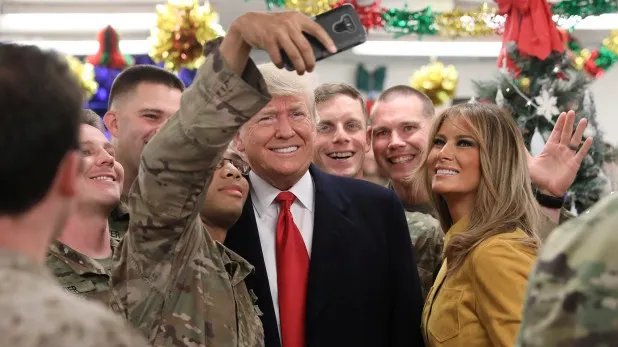 Donald Trump, într-o vizită neanunțată în Irak - prima într-o zonă de război