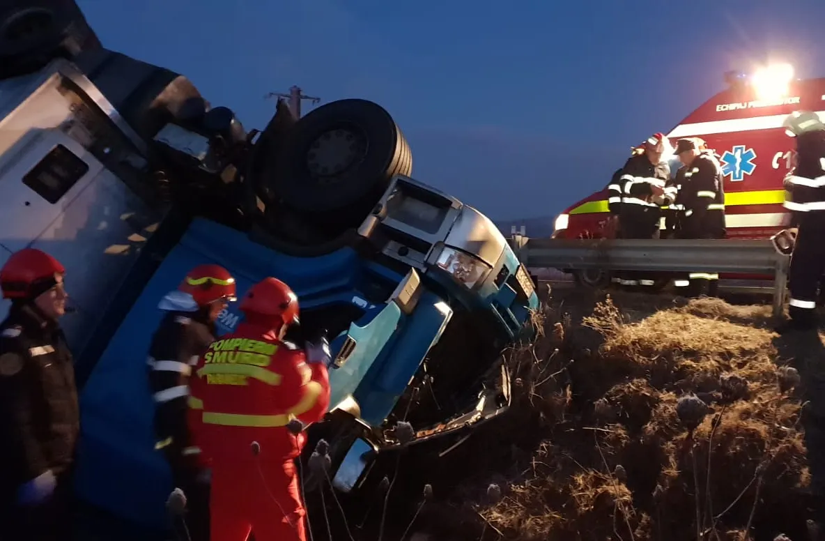 Accident mortal pe DN 7. N-a avut nicio șansă