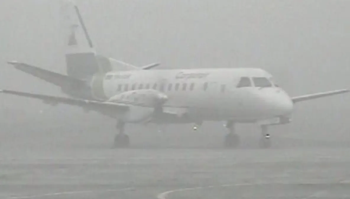 Două curse anulate pe Aeroportul Sibiu din cauza ceții