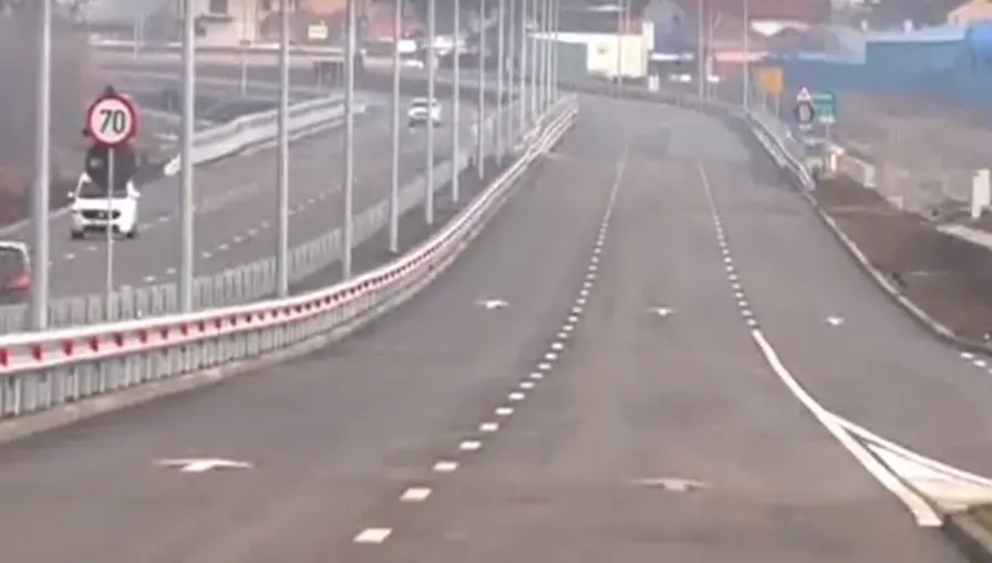 Rușinos! Autostradă construită în 6 ani, fără curent și nici nu poate fi folosită