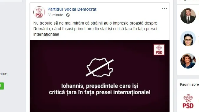 PSD l-a pus la zid pe Klaus Iohannis