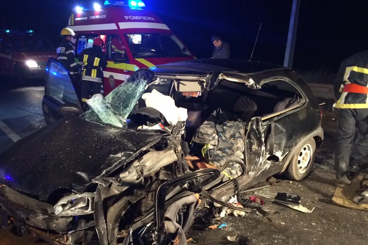 Accident îngrozitor cu 3 mașini, lângă Sighișoara