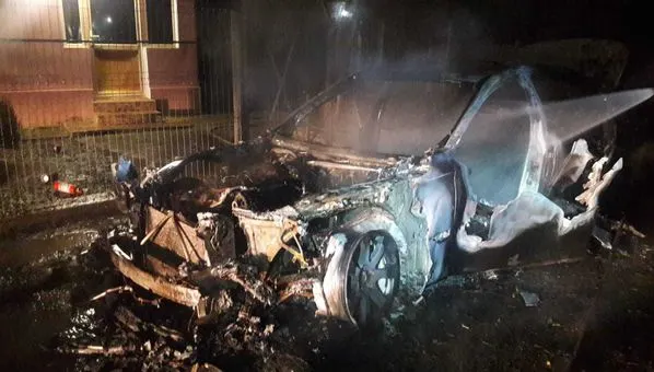 Bolid de lux, incendiat la Teleorman 
