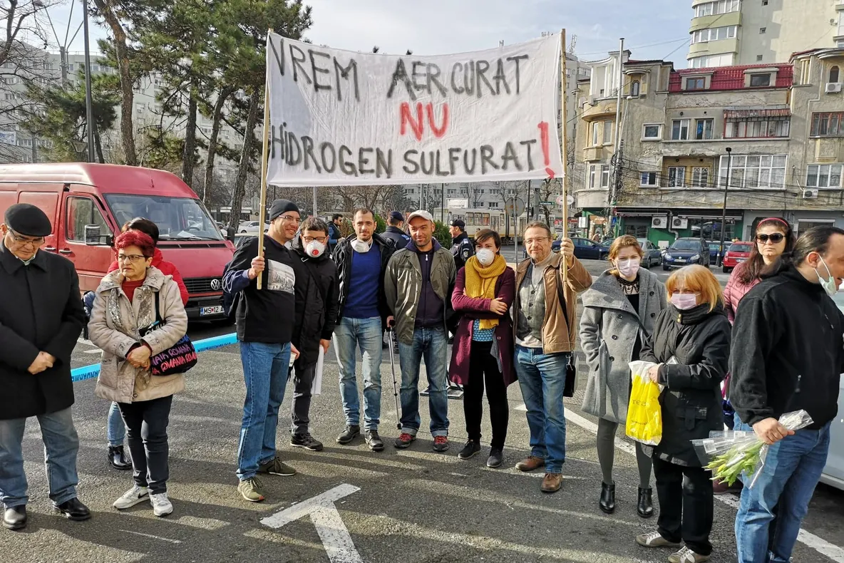 Protest pentru poluarea de la groapa de gunoi Chiajna (VIDEO)