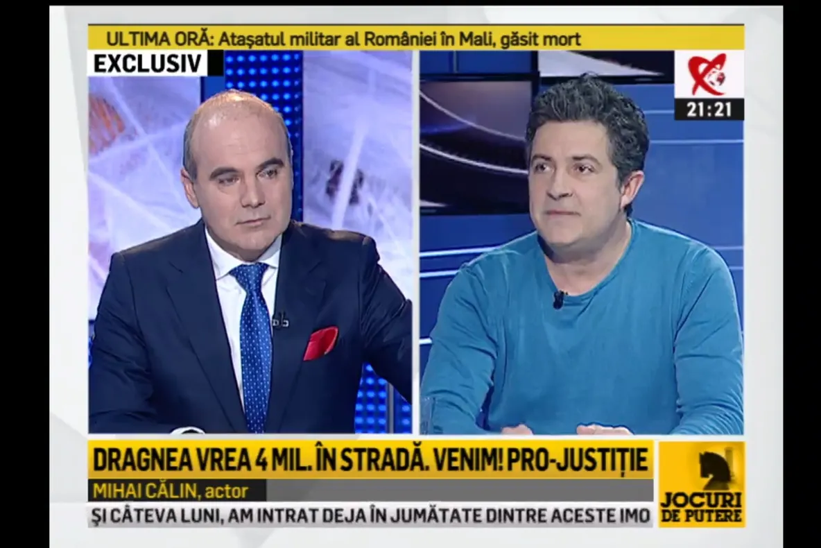 Actorul Mihai Călin, mesaj pentru PSD și ALDE: ”Am ieșit în stradă pentru ei, nu pentru voi!”