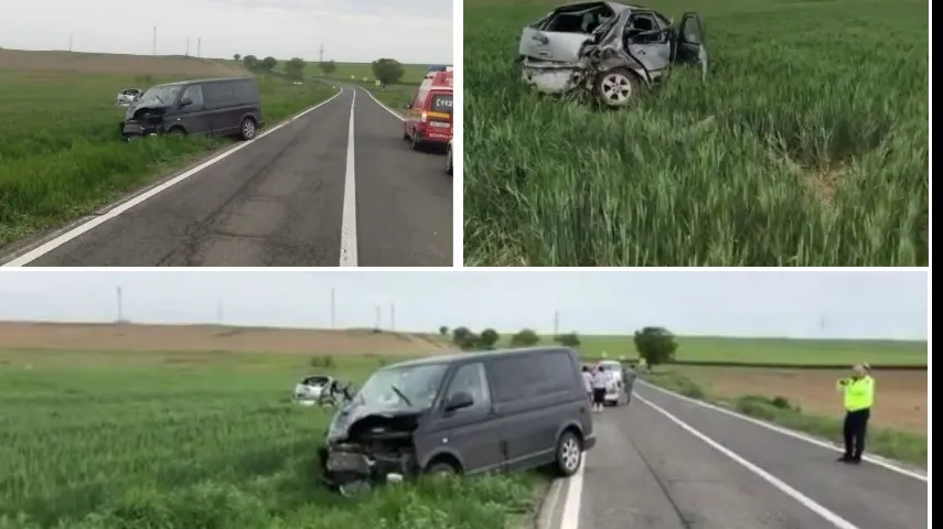 Accident groaznic după ce un șofer de 20 de ani a intrat pe contrasens