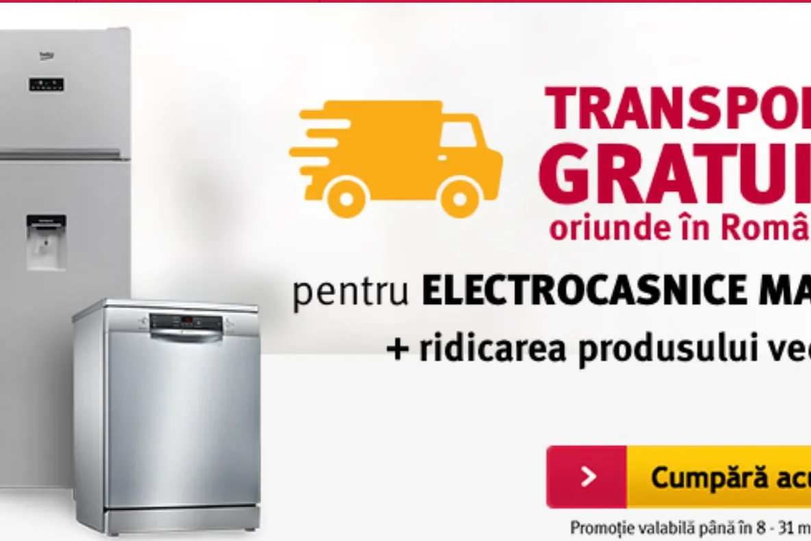 Altex - Transport gratuit pentru electrocasnice