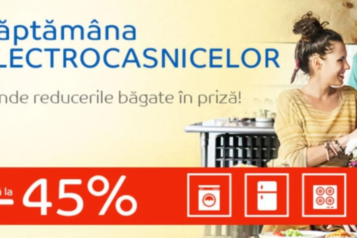 eMAG Saptamana electrocasnicelor - Preturi mai mici cu 45% la electrocasnice mici