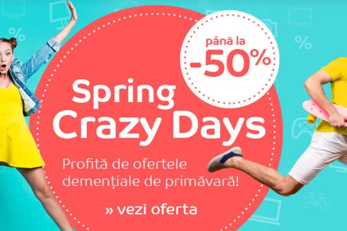 eMAG Spring Crazy Days - Zile nebune cu promotii fantastice