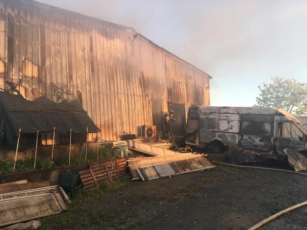 Incendiu puternic la o brutărie din Tuzla (Video)