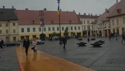 Klaus Iohannis, în inspecţie la Sibiu pentru summitul UE (VIDEO)