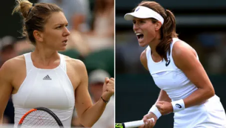 Simona Halep s-a calificat în optimi la Madrid. A trecut ca TGV-ul pe lângă Johanna Konta