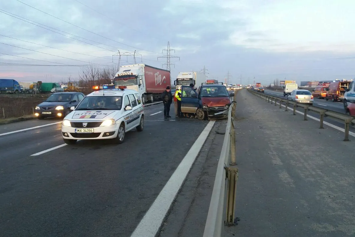 Accident grav pe Autostrada A1