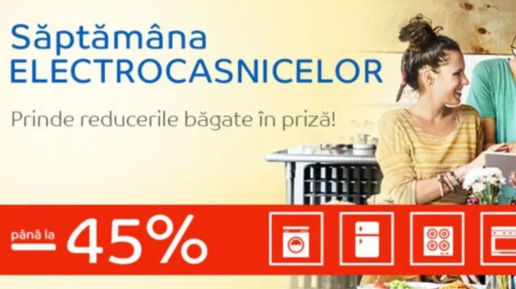 eMAG Saptamana electrocasnicelor - Preturi mai mici cu 45% la electrocasnice mici