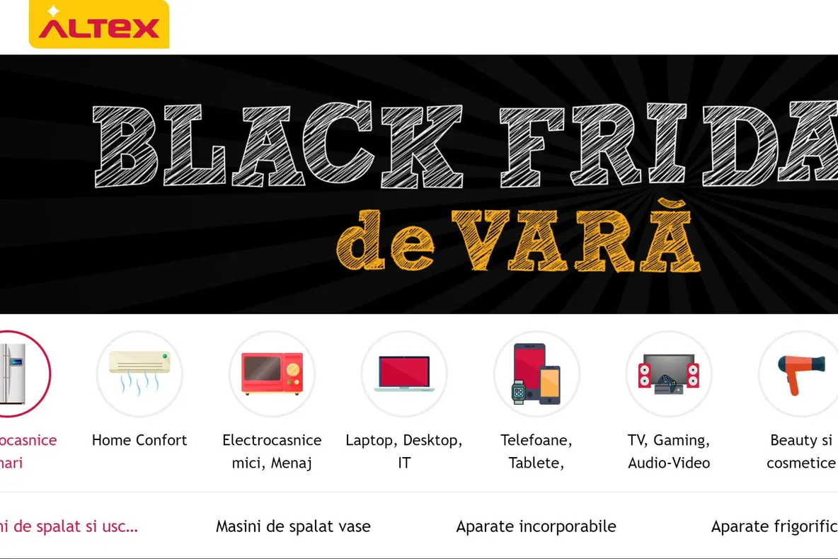Altex - Black Friday de vara - Oferte