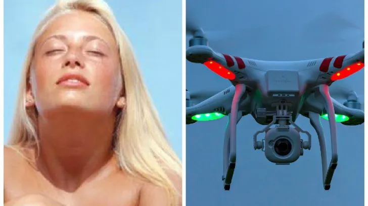Făcea plajă goală în balcon, când o dronă a apărut și a început să filmeze. A urmat ceva șocant