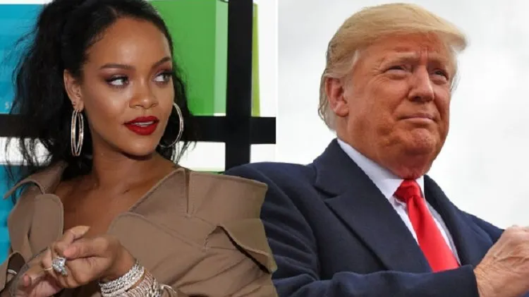 Rihanna, atac dur la adresa lui Donald Trump 