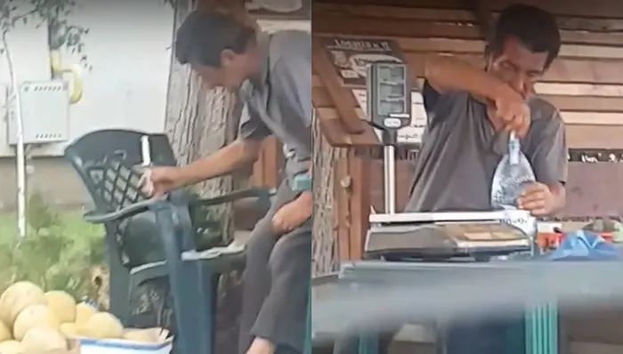 Se întâmplă în Brăila! Pepeni injectați cu apă, la colț de stradă!