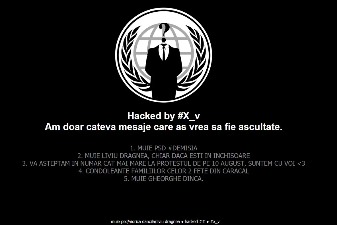Site-ul IML, spart de hackeri de două ori, într-o singură zi. Mesaje transmise
