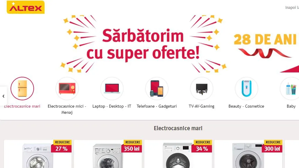Altex implineste 28 de ani - Ce oferte a pregatit