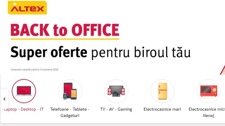 Altex - Promotie noua - Back To Office