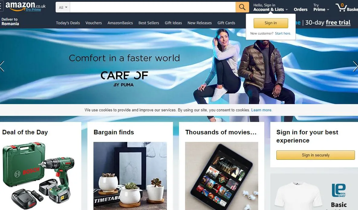 Amazon in Romania - Care e site-ul de pe care comanzi pentru a avea livrare rapida