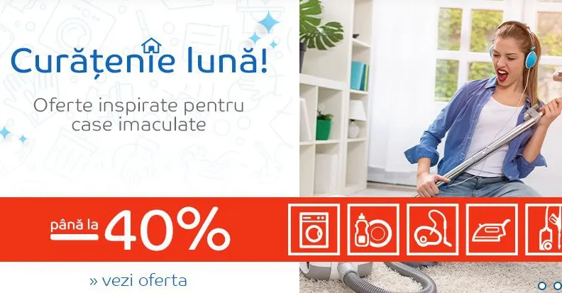 eMAG Curatenia de toamna – Promotie cu 40% reducere pentru multe categorii de produse