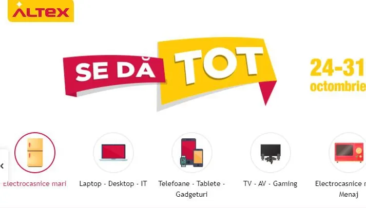 Altex - Continua cea mai mare promotie inainte de Black Friday