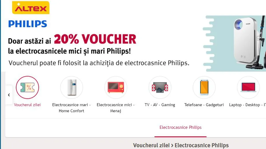 Altex - Voucher de reducere 20%